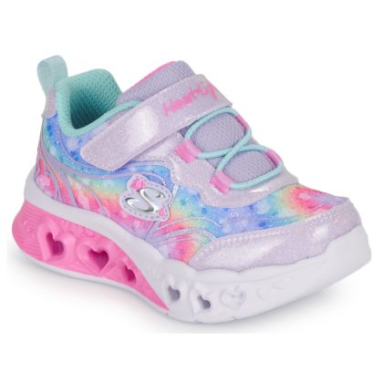 Scarpe bambini ragazza Skechers  FLUTTER HEART LIGHTS  Argento Skechers 196989578668