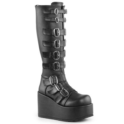 DemoniaCult CONCORD-108 CON108/B/PU Scarpe Donna   Plateau 10.8 Nero CON108/B/PU