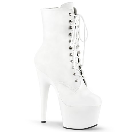 Pleaser ADORE-1020 ADO1020/WPU/M Tronchetti  Tacco Altissimo 17 Plateau 7.0 Bianco ADO1020/WPU/M