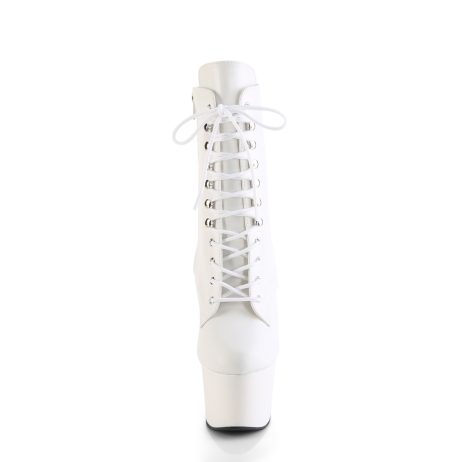 Pleaser ADORE-1020 ADO1020/WPU/M Tronchetti  Tacco Altissimo 17 Plateau 7.0 Bianco ADO1020/WPU/M