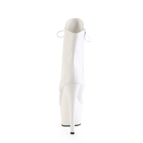 Pleaser ADORE-1020 ADO1020/WPU/M Tronchetti  Tacco Altissimo 17 Plateau 7.0 Bianco ADO1020/WPU/M