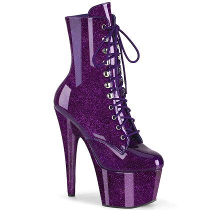 Pleaser ADORE-1020GP ADO1020GP/PPG/M Tronchetti  Tacco Altissimo 17 Plateau 7.0 Viola Glitter ADO1020GP/PPG/M