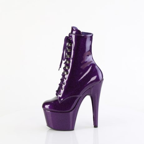 Pleaser ADORE-1020GP ADO1020GP/PPG/M Tronchetti  Tacco Altissimo 17 Plateau 7.0 Viola Glitter ADO1020GP/PPG/M