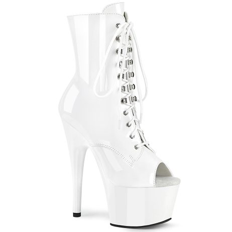 Pleaser ADORE-1021 ADO1021/W/M Tronchetti  Tacco Altissimo 17 Plateau 7.0 Bianco ADO1021/W/M