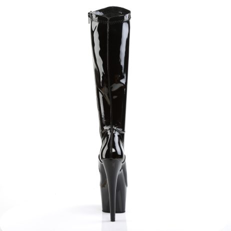 Pleaser ADORE-2000 ADO2000/B/M Stivali Donna  Tacco Altissimo 17 Plateau 7.0 Nero ADO2000/B/M