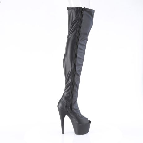 Pleaser ADORE-3011 ADO3011/BPU/M Stivali Donna  Tacco Altissimo 17 Plateau 7.0 Nero ADO3011/BPU/M