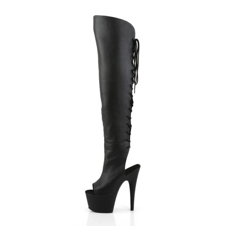 Pleaser ADORE-3019 ADO3019/BPU/M Stivali Donna  Tacco Altissimo 17 Plateau 7.0 Nero ADO3019/BPU/M