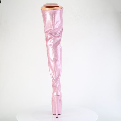 Pleaser ADORE-3020GP ADO3020GP/BPG/M Stivali Sopra il Ginocchio  Tacco Altissimo 17 Plateau 7.0 Rosa Glitter ADO3020GP/BPG/M