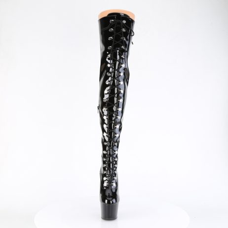 Pleaser ADORE-3022 ADO3022/B/M Stivali Sopra il Ginocchio  Tacco Altissimo 17 Plateau 7.0 Nero ADO3022/B/M