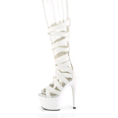 Pleaser ADORE-700-48 ADO700-48/WELS/M Tronchetti  Tacco Altissimo 17 Plateau 7.0 Bianco ADO700-48/WELS/M