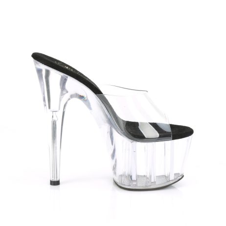 Pleaser ADORE-701 ADO701/C-B/C Sabot Donna  Tacco Altissimo 17 Plateau 7.0 Nero ADO701/C-B/C