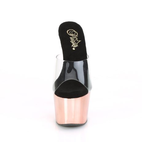 Pleaser ADORE-701 ADO701/C/ROGLDCH Sabot Donna  Tacco Altissimo 17 Plateau 7.0 Oro ADO701/C/ROGLDCH