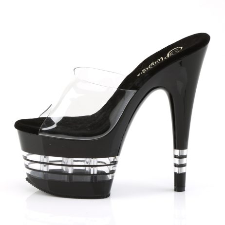 Pleaser ADORE-701LN ADO701LN/C/B Sabot Donna  Tacco Altissimo 17 Plateau 7.0 Nero ADO701LN/C/B