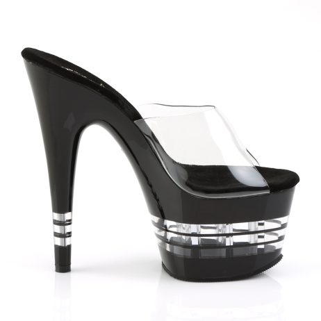 Pleaser ADORE-701LN ADO701LN/C/B Sabot Donna  Tacco Altissimo 17 Plateau 7.0 Nero ADO701LN/C/B