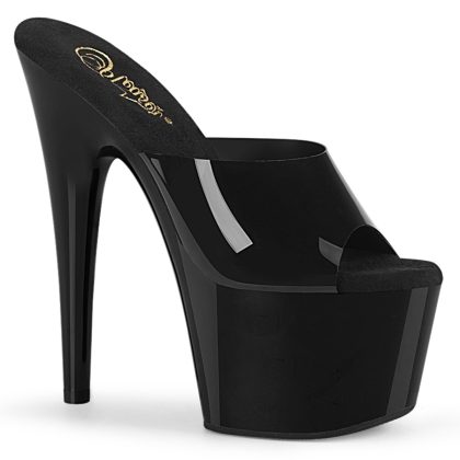 Pleaser ADORE-701N ADO701N/BTPU/M Sabot Donna  Tacco Altissimo 17 Plateau 7.0 Nero ADO701N/BTPU/M