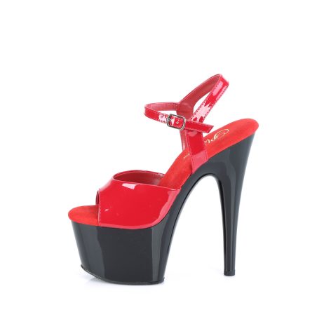 Pleaser ADORE-709 ADO709/R/B Sandali con Cinturino  Tacco Altissimo 17 Plateau 7.0 Nero ADO709/R/B