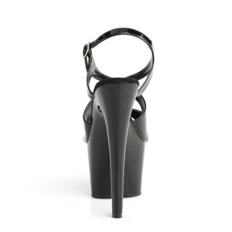 Pleaser ADORE-730 ADO730/B/M Sandali Slingback  Tacco Altissimo 17 Plateau 7.0 Nero ADO730/B/M