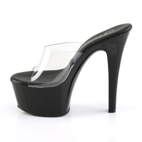 Pleaser ASPIRE-601 ASP601/C/B Sabot Donna  Tacco Altissimo 15 Plateau 5.7 Nero ASP601/C/B