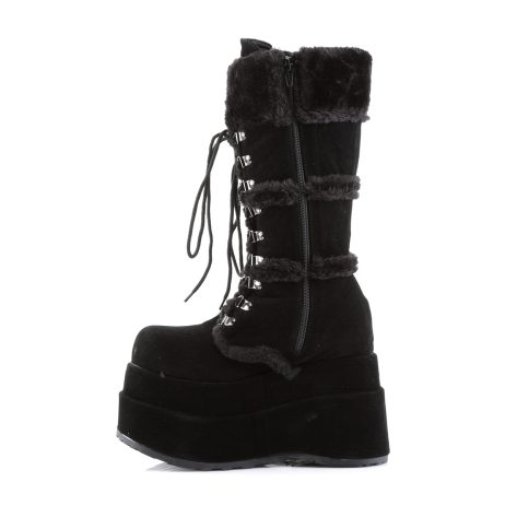 DemoniaCult BEAR-202 BEAR202/B/PU Scarpe Donna   Plateau 11.4 Nero BEAR202/B/PU