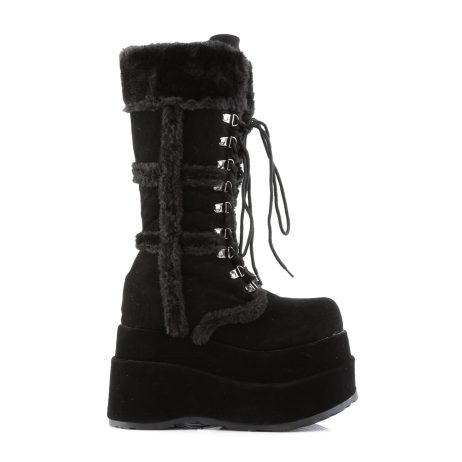 DemoniaCult BEAR-202 BEAR202/B/PU Scarpe Donna   Plateau 11.4 Nero BEAR202/B/PU