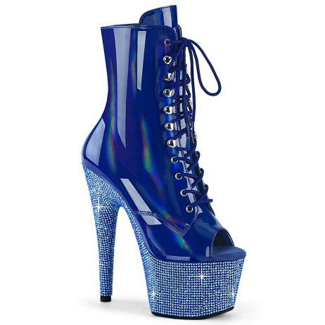 Pleaser BEJEWELED-1021-7 BEJ1021-7/BLHG/BLRS Tronchetti  Tacco Altissimo 17 Plateau 7.0 Blu BEJ1021-7/BLHG/BLRS