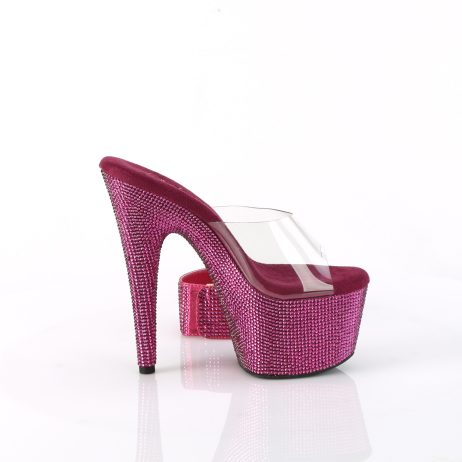 Pleaser BEJEWELED-712RS BEJ712RS/C/FSRS Sabot Donna  Tacco Altissimo 17 Plateau 7.0 Fucsia BEJ712RS/C/FSRS