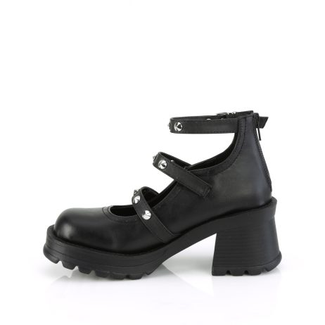 DemoniaCult BRATTY-30 BRATTY30/BVL Tronchetti Donna  Tacco 7 Plateau 2.5 Nero BRATTY30/BVL