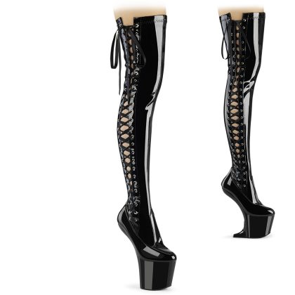 Pleaser CRAZE-3050 CRAZE3050/B/M Stivali Donna  Tacco Altissimo 20 Plateau 7.6  Nero CRAZE3050/B/M