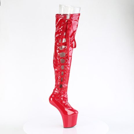 Pleaser CRAZE-3050 CRAZE3050/R/M Stivali Donna  Tacco Altissimo 20 Plateau 7.6 Rosso CRAZE3050/R/M