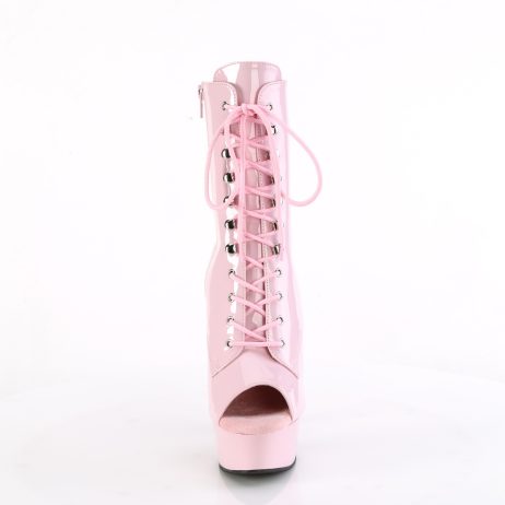 Pleaser DELIGHT-1021 DEL1021/BP/M Tronchetti  Tacco Altissimo 15 Plateau 4.5 Rosa DEL1021/BP/M