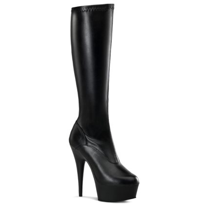 Pleaser DELIGHT-2000 DEL2000/B/PU Scarpe Donna  Tacco Altissimo 15 Plateau 4.5 Nero DEL2000/B/PU