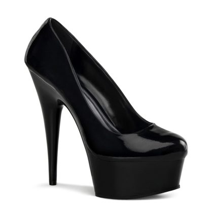 Pleaser DELIGHT-685 DEL685/B/M Decollete  Tacco Altissimo 15 Plateau 4.5 Nero DEL685/B/M