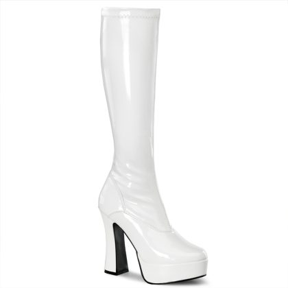 Pleaser ELECTRA-2000Z ELE2000Z/W Stivali Donna  Tacco 12 Plateau 3.8 Bianco ELE2000Z/W