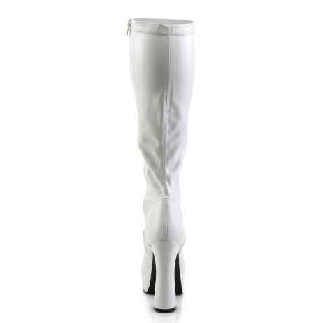 Pleaser ELECTRA-2000Z ELE2000Z/W/PU Stivali Donna  Tacco 12 Plateau 3.8 Bianco ELE2000Z/W/PU