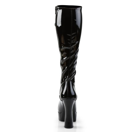 Pleaser ELECTRA-2023 ELE2023/B Stivali Donna  Tacco 12 Plateau 3.8 Nero ELE2023/B