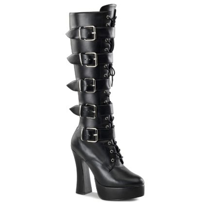 Pleaser ELECTRA-2042 ELE2042/B/PU Stivali Donna  Tacco 12 Plateau 3.8 Nero ELE2042/B/PU