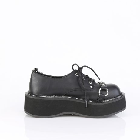 DemoniaCult EMILY-32 EMI32/BVL Scarpe Donna   Plateau 5.1 Nero EMI32/BVL