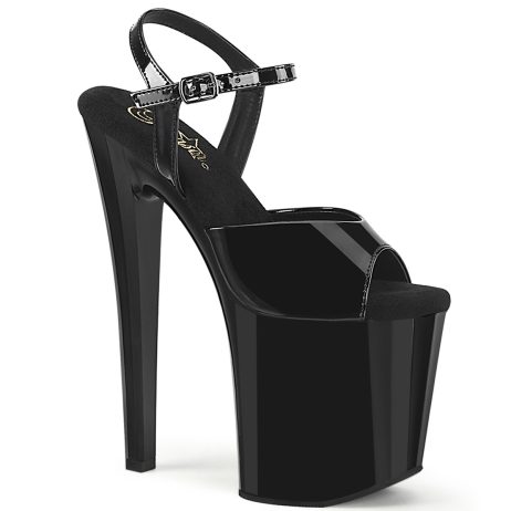 Pleaser ENCHANT-709 ENC709/B/M Sandali con Cinturino  Tacco Altissimo 19 Plateau 9.5 Nero ENC709/B/M