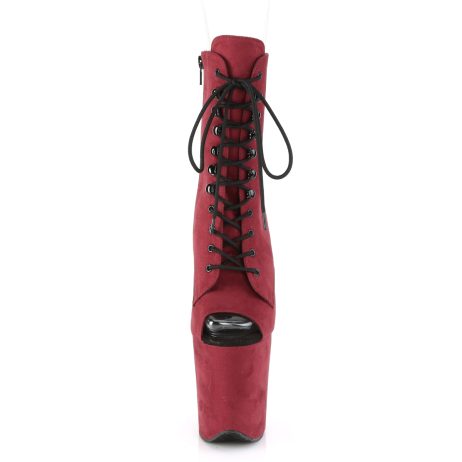 Pleaser FLAMINGO-1021FS FLAM1021FS/BYFS/M Tronchetti  Tacco Altissimo 20 Plateau 10.2 Rosso Borgogna FLAM1021FS/BYFS/M