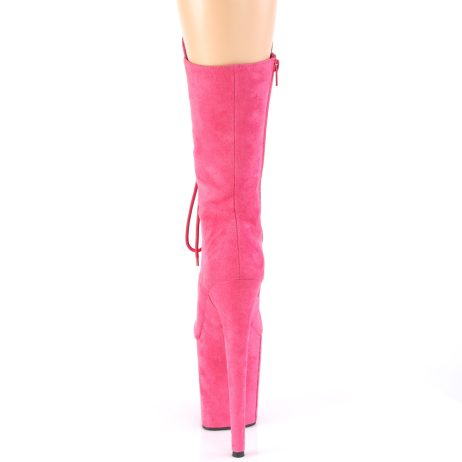 Pleaser FLAMINGO-1050FS FLAM1050FS/HPFS/M Stivaletti al Polpaccio  Tacco Altissimo 20 Plateau 10.0 Fucsia FLAM1050FS/HPFS/M