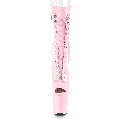 Pleaser FLAMINGO-1051 FLAM1051/BP/M Stivaletti al Polpaccio  Tacco Altissimo 20 Plateau 10.0 Rosa FLAM1051/BP/M