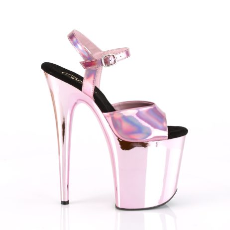 Pleaser FLAMINGO-809HG FLAM809HG/BPHG/BPCH Sandali con Cinturino  Tacco Altissimo 20 Plateau 10.0 Rosa FLAM809HG/BPHG/BPCH