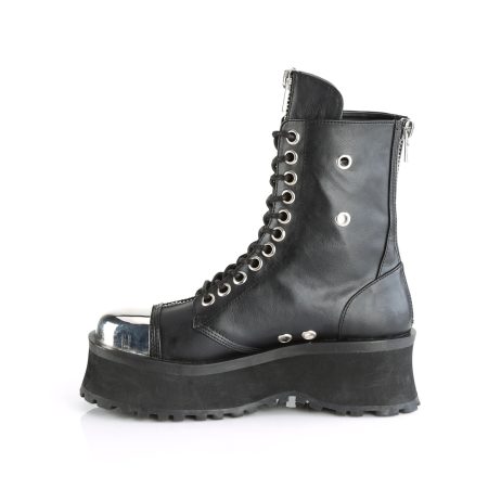 DemoniaCult GRAVEDIGGER-10 GRAD10/BVL Scarpe con Plateau Unisex Uomo Donna   Plateau 7.0 Nero GRAD10/BVL