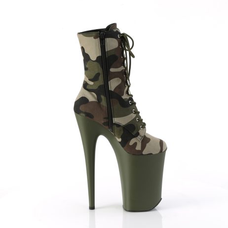 Pleaser INFINITY-1020CAMO INF1020CAMO/GRN/DOL Tronchetti  Tacco Altissimo 22 Plateau 13.3 Verde INF1020CAMO/GRN/DOL