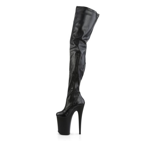 Pleaser INFINITY-4000 INF4000/BPU/M Stivali Donna  Tacco Altissimo 22 Plateau 13.3 Nero INF4000/BPU/M