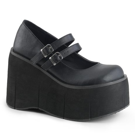 DemoniaCult KERA-08 KERA08/B/PU Scarpe Donna   Plateau 11.4 Nero KERA08/B/PU