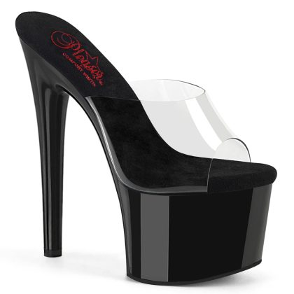 Pleaser PASSION-701 PASN701/C/B Sabot Donna  Tacco Altissimo 17 Plateau 7.0 Nero PASN701/C/B