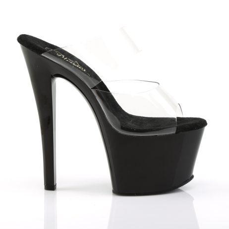 Pleaser SKY-302 SKY302/C/B Sabot Donna  Tacco Altissimo 17 Plateau 7.0 Nero SKY302/C/B