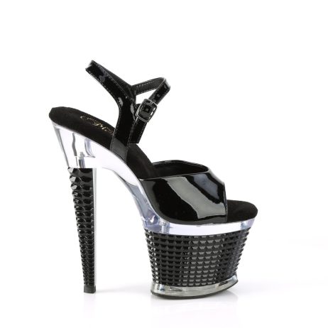 Pleaser SPECTATOR-709 SPEC709/B/C-B Tronchetti Donna  Tacco Altissimo 17 Plateau 7.6 Nero SPEC709/B/C-B