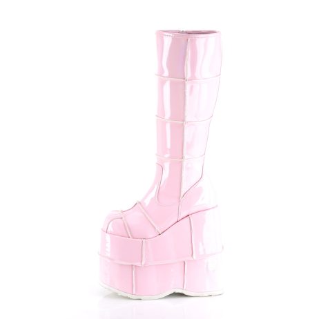 DemoniaCult STACK-301 STA301/BPHG Scarpe con Plateau Unisex Uomo Donna   Plateau 17.8 Rosa STA301/BPHG